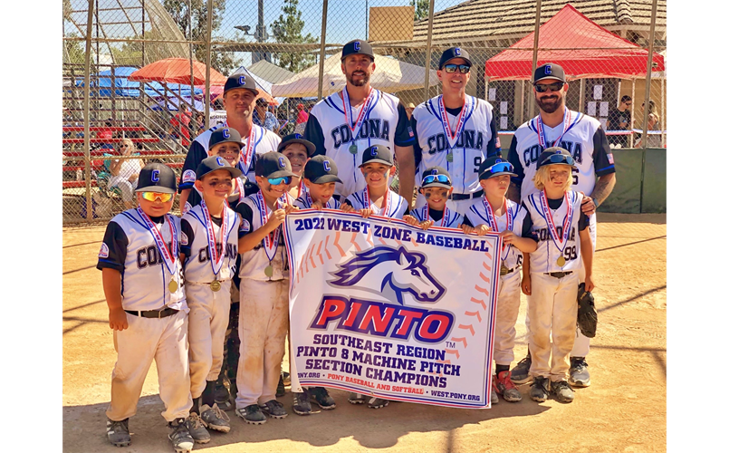 2022 8U Black Pinto All Stars Section Champions