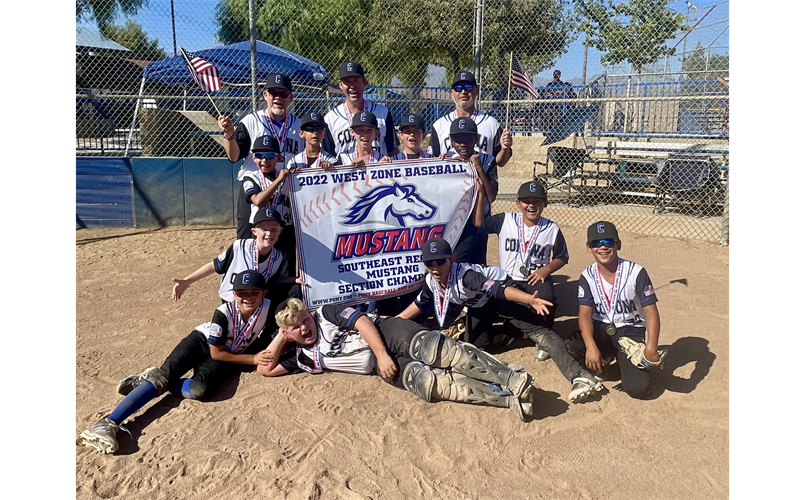2022 10U Mustang White All Star Section Champs