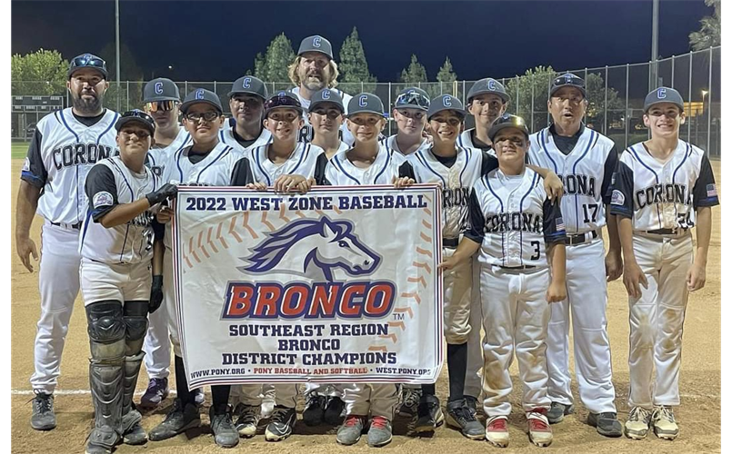 2022 12U Bronco All-Stars District Champions