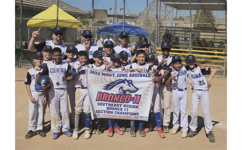 2023 11U Bronco All-Stars Section Tournament Champions