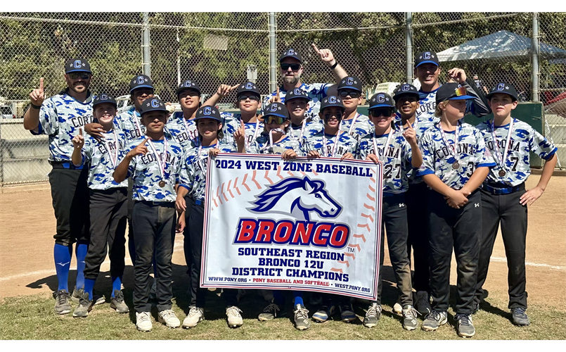 2024 12U Black District Tournament Champions 